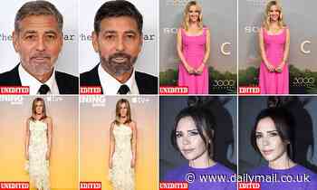 Can YOU tell which are Photoshopped? Professional retoucher makes subtle changes to celebrity faces