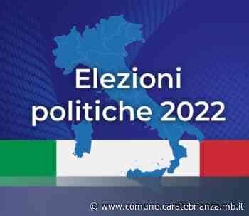 Consultazioni elettorali 25 settembre 2022 - Voto a domicilio - Comune di Carate Brianza