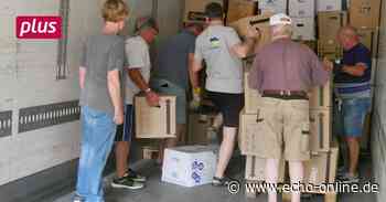 Solidaritätsveranstaltung im Sachspenden-Depot in Griesheim - Echo Online