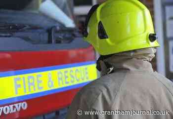 Fire crews attend to field fire resulting in severe damage to grassland - Grantham Journal