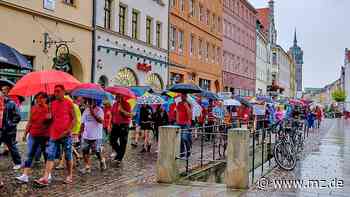 Keine Waffen an die Ukraine: Demonstranten ziehen durch Wittenberg und haben Forderungen - Mitteldeutsche Zeitung