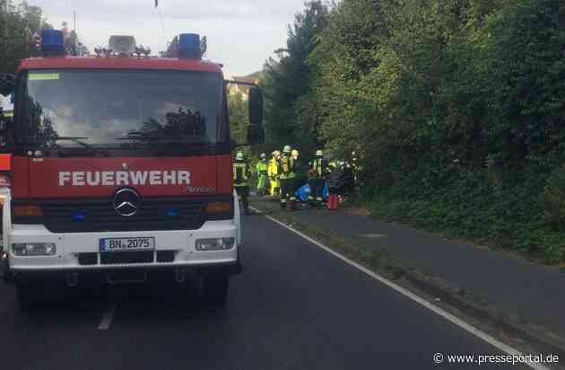 FW-BN: Person nach Alleinunfall auf Meckenheimer Straße (L 123) in PKW eingeschlossen