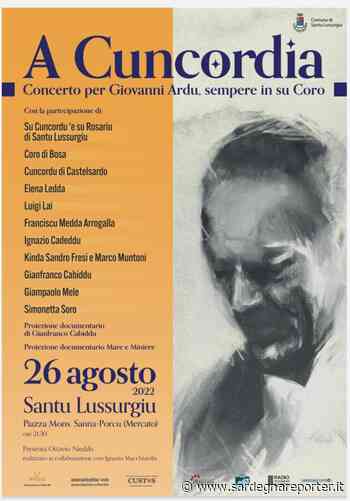 Santu Lussurgiu, A Cuncordia: concerto per Giovanni Ardu - Sardegna Reporter