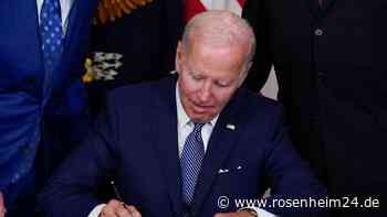 US-Präsident Biden unterzeichnet historisches Klima-Gesetz