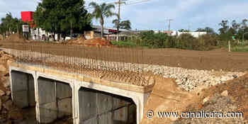 Passagem de veículos é liberada em nova ponte na Rodovia Lino Zanolli - Canal Içara
