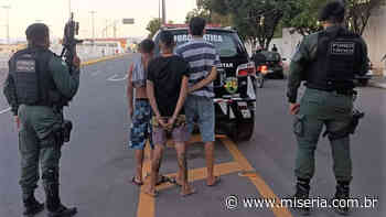 Trio preso em Juazeiro e arma de fogo apreendida no telhado de uma casa - Site Miséria