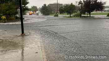 Rain causes street flooding in Broomfield and Lafayette