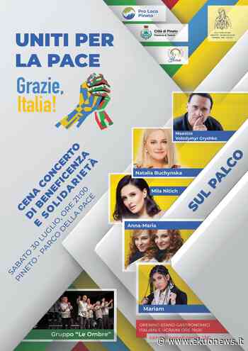 Pineto, cena-spettacolo di solidarietà e beneficenza per l'Ucraina - ekuonews.it