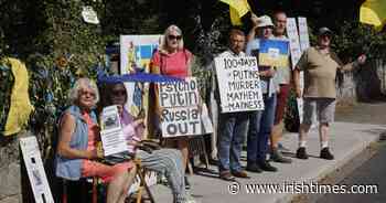 Six months of protests at Dublin's Russian embassy: 'We have other things to do but this is more important' - The Irish Times