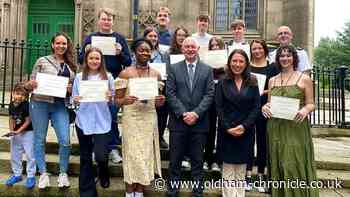 MP's 'brilliant' summer school certificates presented by special guest Bryn Hughes - Oldham Chronicle