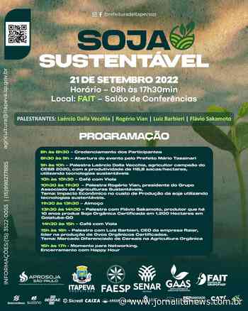 Evento sobre cultivo de Soja Sustentável será realizado em Itapeva no dia 21 de setembro - Jornal Ita News