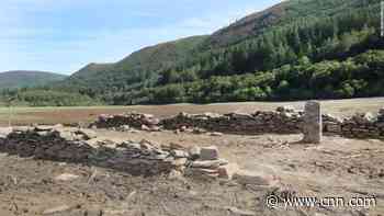 Drought reveals village submerged in 19th century