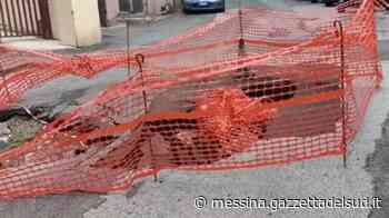 Messina, strada sprofondata in via Del Pozzo: disagi per gli abitanti della zona - Gazzetta del Sud - Edizione Messina
