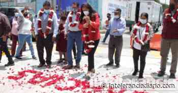 Ariadna Ayala inaugura cuatro obras de adoquinado en Atlixco - Intolerancia Diario