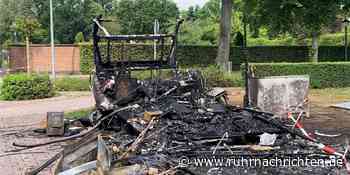 RN+ Wohnwagenbrand an der Schützenwiese - Brandursache gefunden - Ruhr Nachrichten