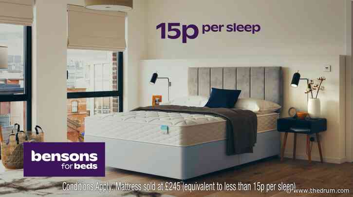 Bensons for Beds reframes the cost of a good night’s sleep at 15p