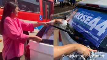 Rose começa campanha adesivando carros na rua da Divisão em Campo Grande - Jornal Midiamax