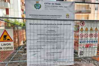 STRADA PER STRADA, PRIMO CANTIERE IN VIA ZARA - Città di Trani - Città di Trani