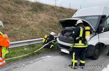 FW-ROW: Fahrzeugbrand auf der Autobahn 1 endet glimpflich