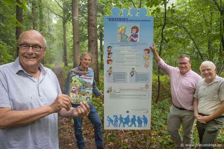 Stripauteur Merho brengt bezoekje aan De Kiekeboes-wandelzoektocht