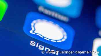Signal mit PIN und Registrierungssperre nutzen - Thüringer Allgemeine