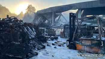 Lagerhalle in Goch bei Brand völlig zerstört - NRZ News