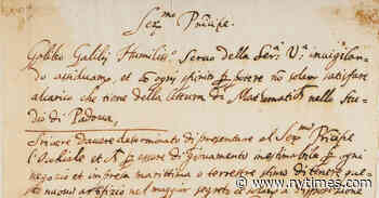 A Watermark, and ‘Spidey Sense,’ Unmask a Forged Galileo Treasure