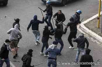Rissa fra tifosi del Cagliari e un gruppo di stranieri prima del match di Como - Calcio Casteddu