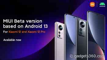 Xiaomi 12, Xiaomi 12 Pro Android 13-Based MIUI Beta Update Announced: Details