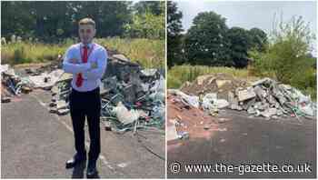 Renfrew: Fly-tippers leave rubble behind the Company Shop | The Gazette - TheGazette.co.uk