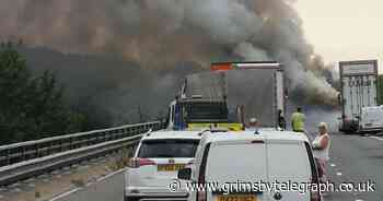 Driver killed in horror M18 lorry fire near Doncaster - Grimsby Live