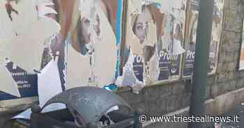 Trieste, Piazza dell'Ospedale, strappati i manifesti di Fratelli... - Trieste News