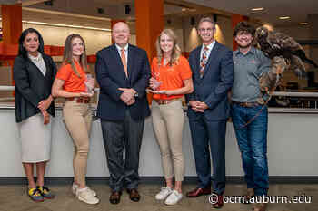 Auburn School of Aviation's Hearn, Moorman honored with Iron Eagle Award for performing successful emergency landing earlier this summer - Office of Communications and Marketing