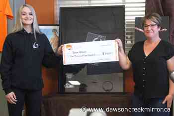 Ryeley Palfi scholarship awarded Gridiron Fitness - Dawson Creek Mirror