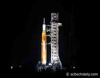 NASA’s Artemis I Mega Moon Rocket Begins Roll To Launch Pad