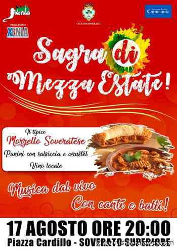 Stasera a Soverato Superiore la “Sagra di Mezza Estate” - Soverato Web