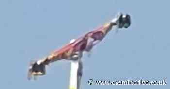 Whitby beach ride gets stuck upside down and suspended in mid air - Yorkshire Live