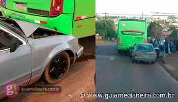Medianeira: Veículo colide na traseira de ônibus na Rua Iguaçu - Guia Medianeira