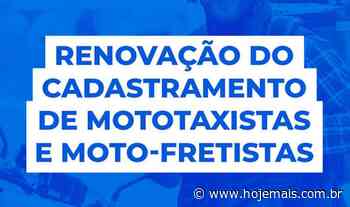 Prefeitura de Birigui irá cadastrar e recadastrar mototaxistas e motofretistas - Hojemais de Araçatuba SP - Hojemais