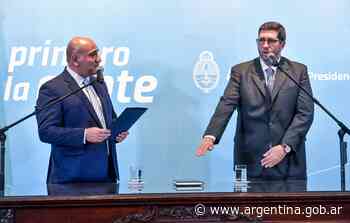 Manzur tomó juramento al vicejefe de Gabinete, Juan Manuel Olmos - Argentina.gob.ar Presidencia de la Nación