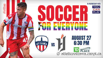 Next Home Match: Soccer For Everyone is Aug 27 - Atlético Ottawa