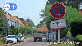 Ludwigsfelde: Bauarbeiten in der Walther-Rathenau-Straße ab 22.8.2022 - Märkische Allgemeine Zeitung