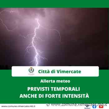 Allerta meteo, previsti temporali anche di forte intensità - Città di Vimercate