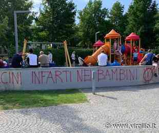 Luino, vandali al Parco a Lago: scritte contro i vaccini e il nuovo ordine mondiale - Virgilio