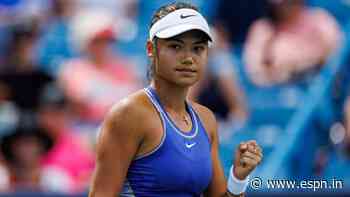 Emma Raducanu wins first 10 games vs. Victoria Azarenka en route to 2nd-round victory at Western & Southern Open - ESPN India