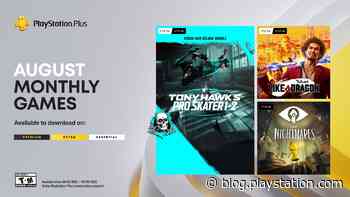 PlayStation Plus Monthly Games for August: Yakuza: Like A Dragon, Tony Hawk’s Pro Skater 1+2, Little Nightmares - PlayStation