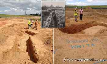 Britain's forgotten trenches of World War One: Archaeologists unearth network in Kent countryside