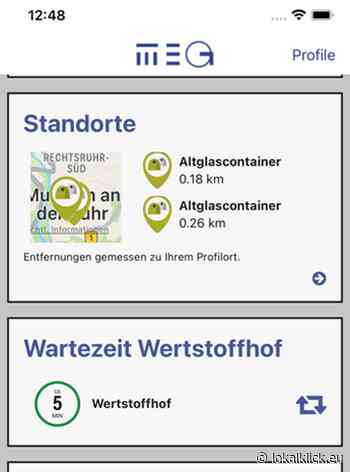 Wertstoffhof digital: Zeit sparen mit MEG-App - Lokalklick.eu - Online-Zeitung Rhein-Ruhr
