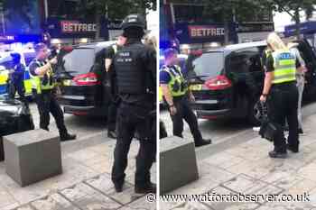 Three men charged after Watford High Street 'machete fight'