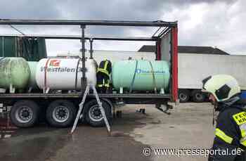 FW Kranenburg: Gastank in Flamen